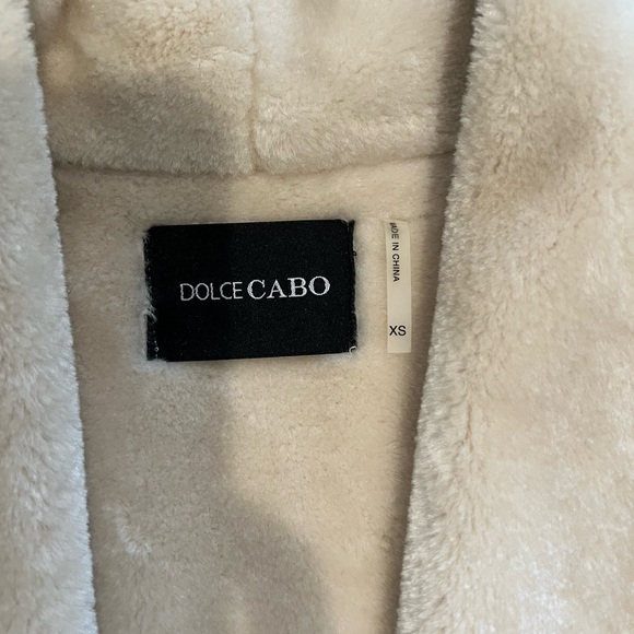 Dolce Cabo faux fur shearling cream vest XS - Picture 4 of 7